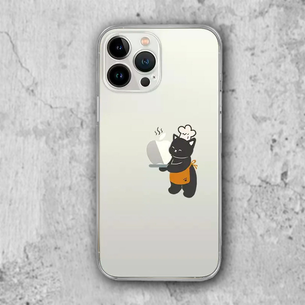 iphoneケース かわいい猫 ネコグッズ 専門店 猫雑貨 黒猫のコックさん