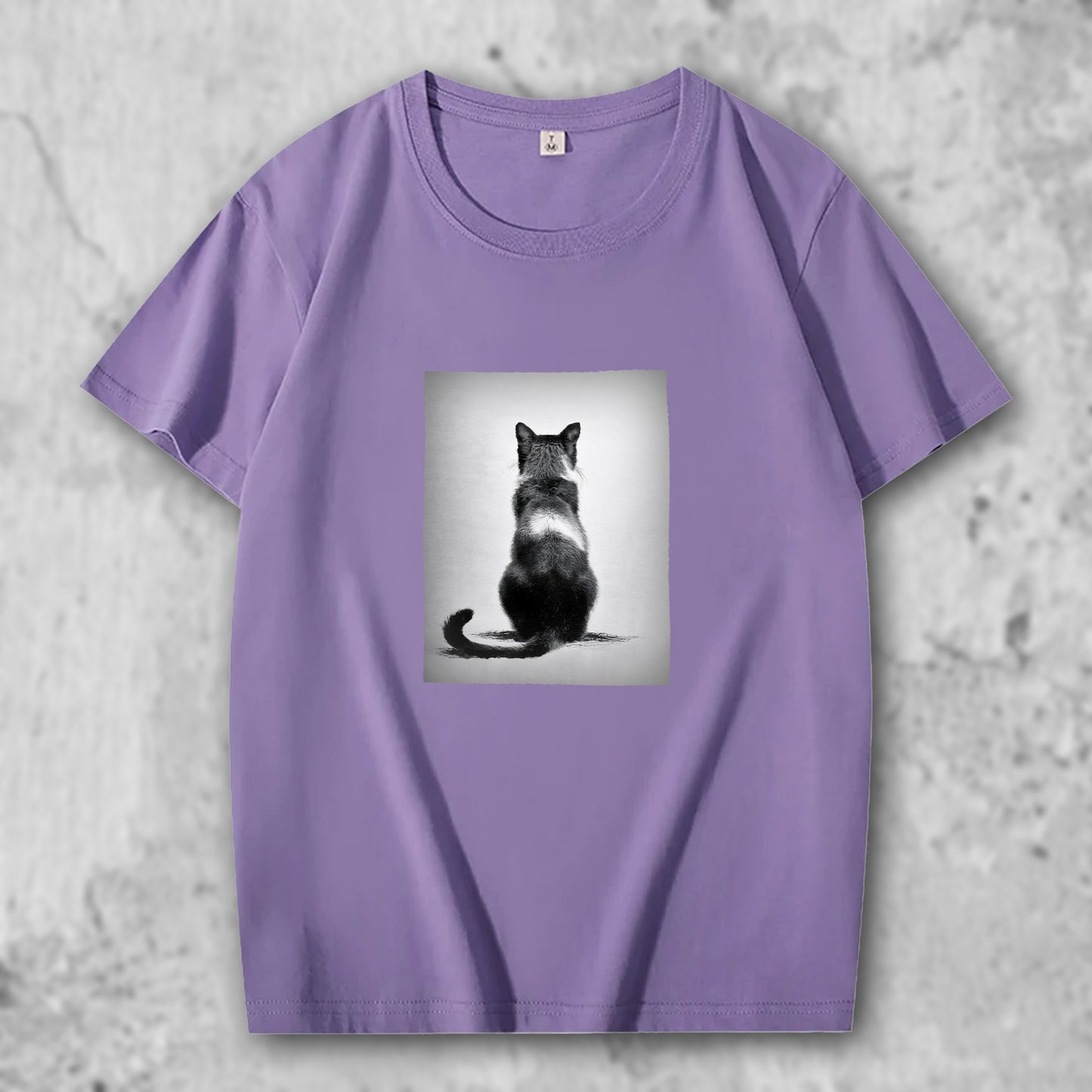 かわいい猫 ネコグッズ 猫Tシャツ 猫雑貨 猫パーカー 専門店 オリジナルTシャツ 黒猫の優雅な後ろ姿