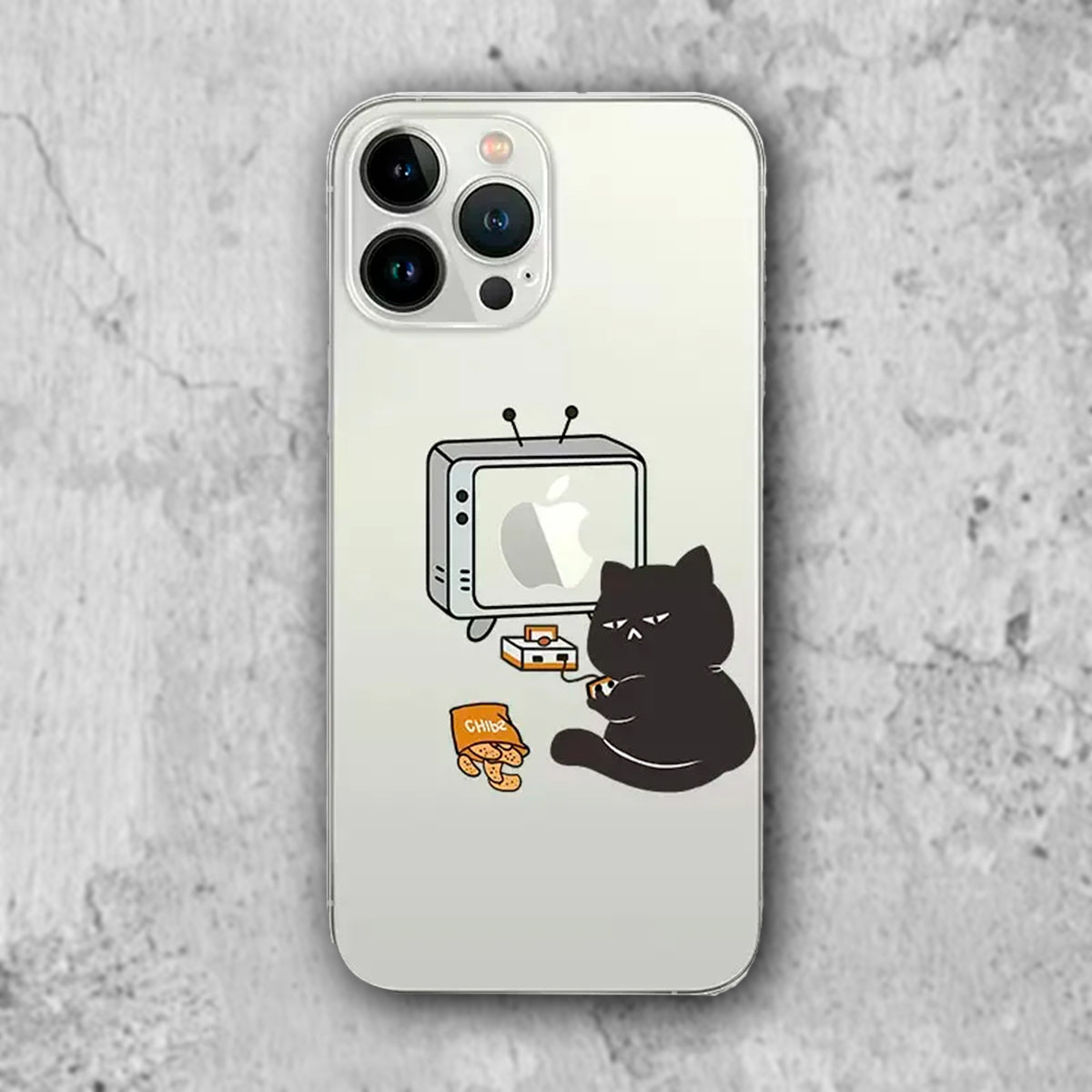 猫のイラストのiphoneケース