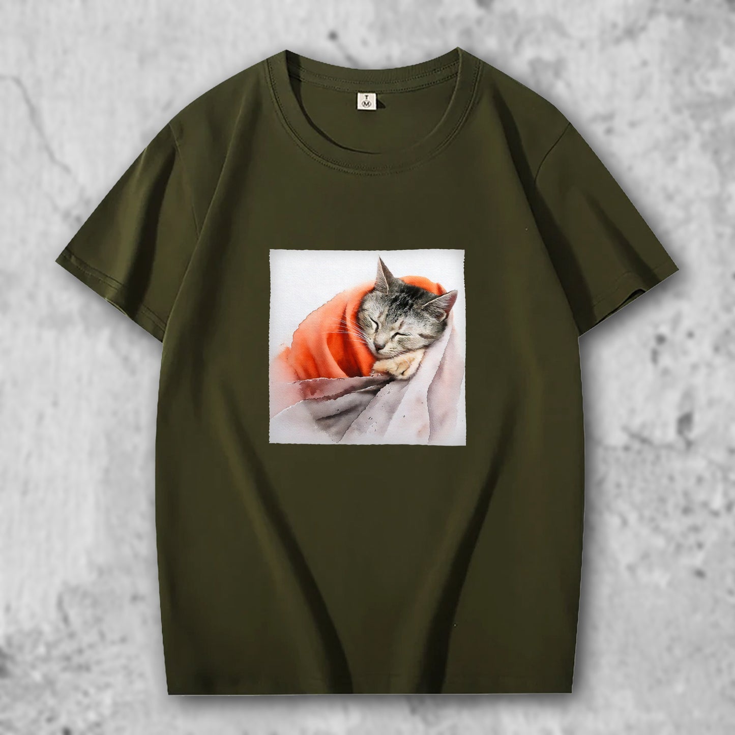 かわいい猫 ネコグッズ 猫Tシャツ 猫雑貨 猫パーカー 専門店 オリジナルTシャツ おくるみ猫さん