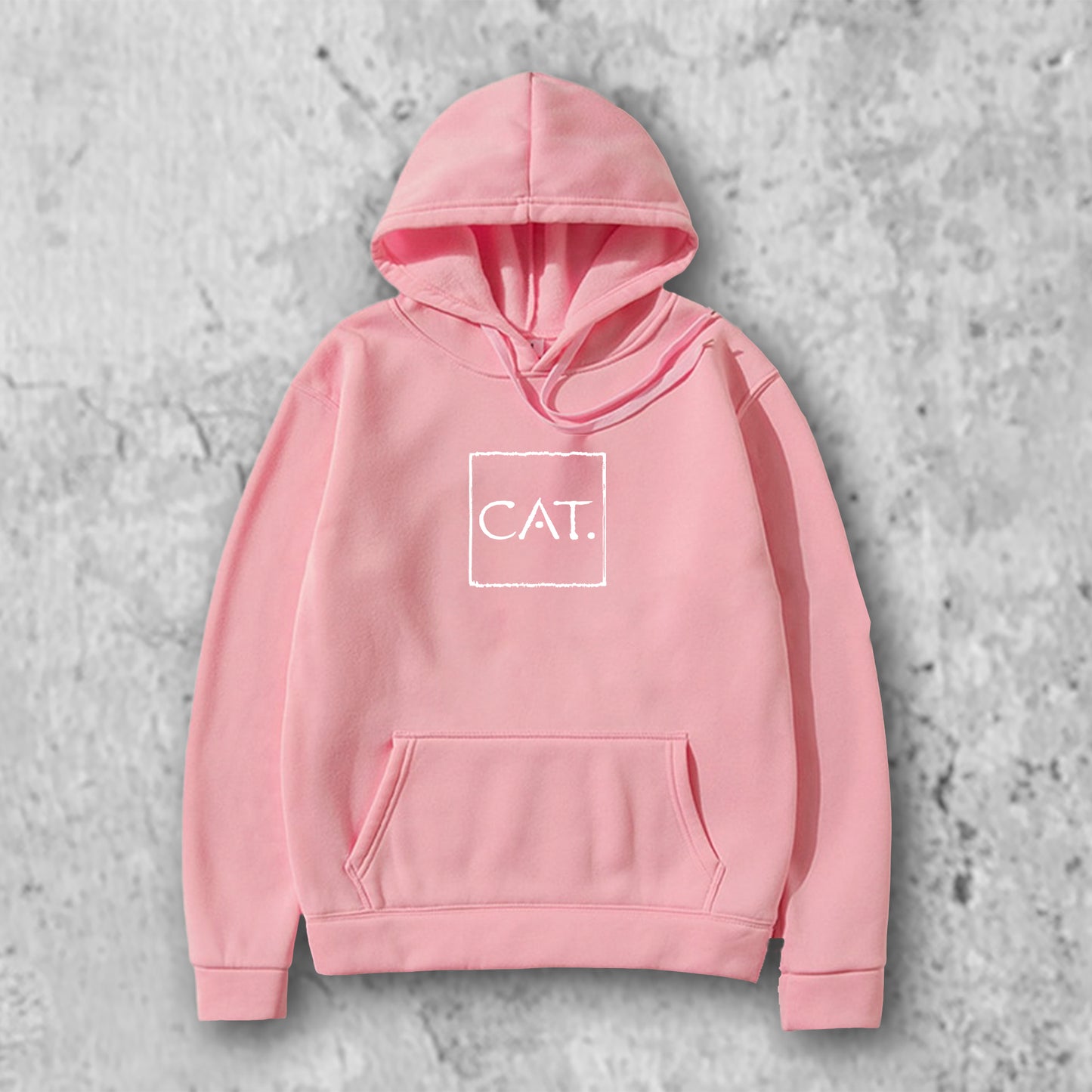 CATロゴマークのパーカーのピンク