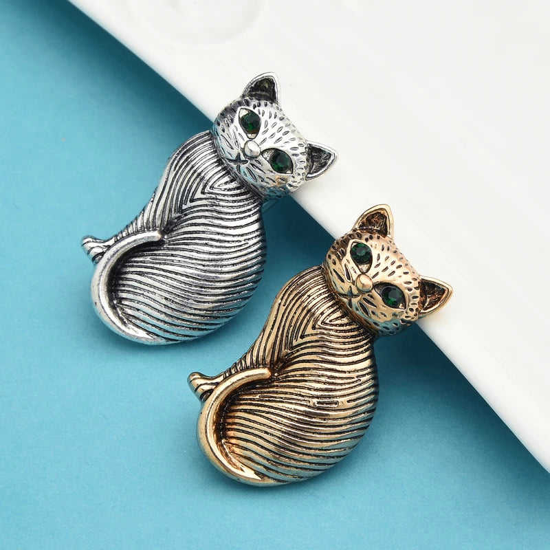 かわいい猫 ネコグッズ 猫Tシャツ 猫雑貨 猫パーカー 専門店 猫ブローチ ビンテージキャット