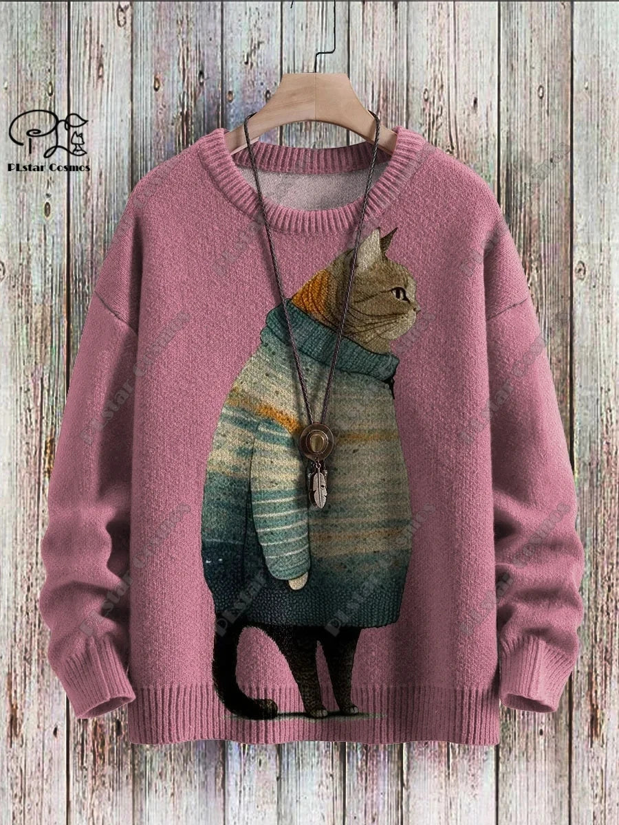 かわいい猫 ネコグッズ 猫 t シャツ 猫雑貨 猫セーター セーターを着た猫たち