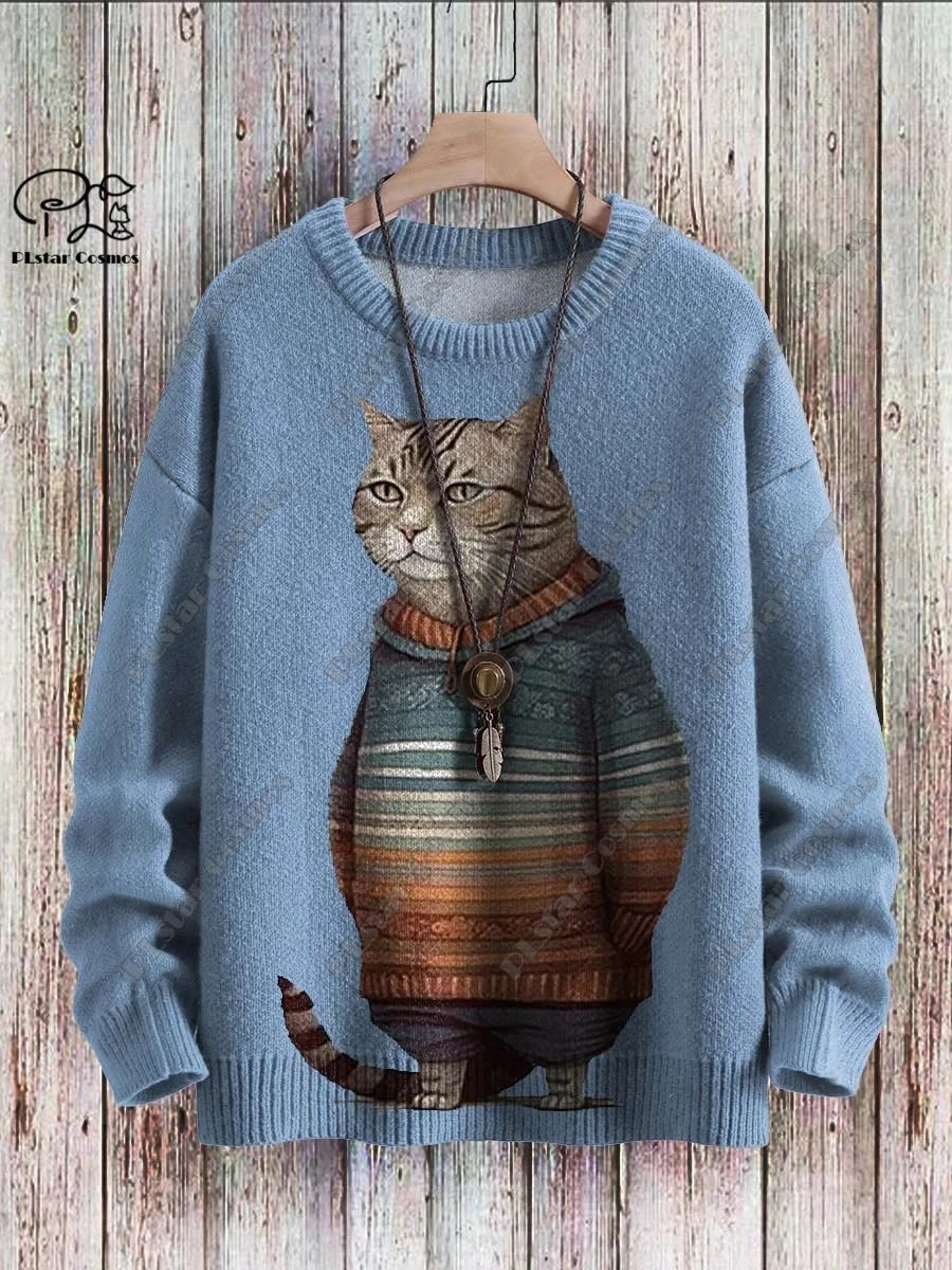 かわいい猫 ネコグッズ 猫 t シャツ 猫雑貨 猫セーター セーターを着た猫たち