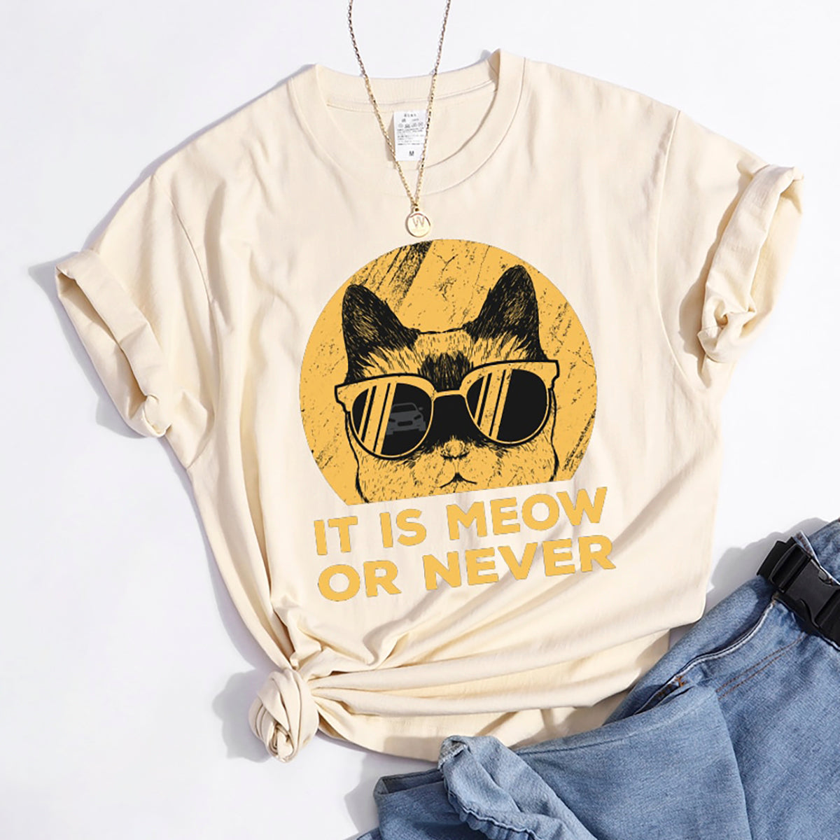 Tシャツ【ラッパー猫だミャオゥ】猫Tシャツ 猫グッズ 猫雑貨 おしゃれ猫