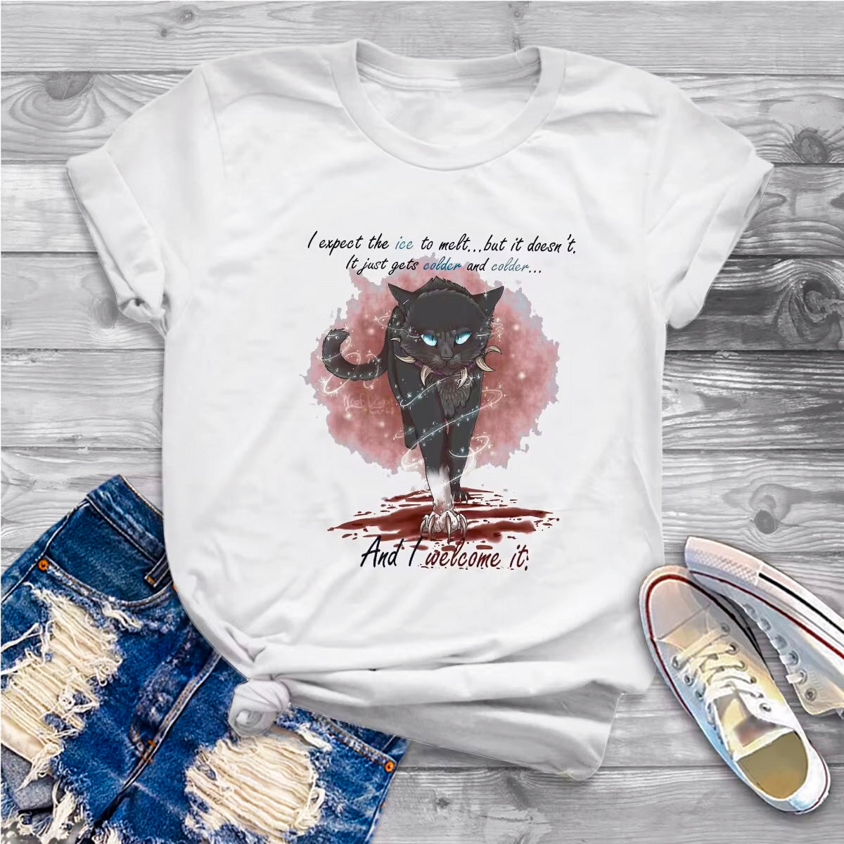 かわいい猫 ネコグッズ 猫Tシャツ 猫雑貨 猫パーカー 専門店 黒猫は小さな戦士