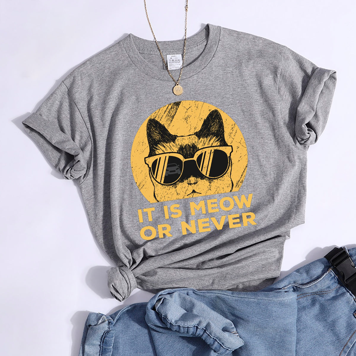 Tシャツ【ラッパー猫だミャオゥ】猫Tシャツ 猫グッズ 猫雑貨 おしゃれ猫