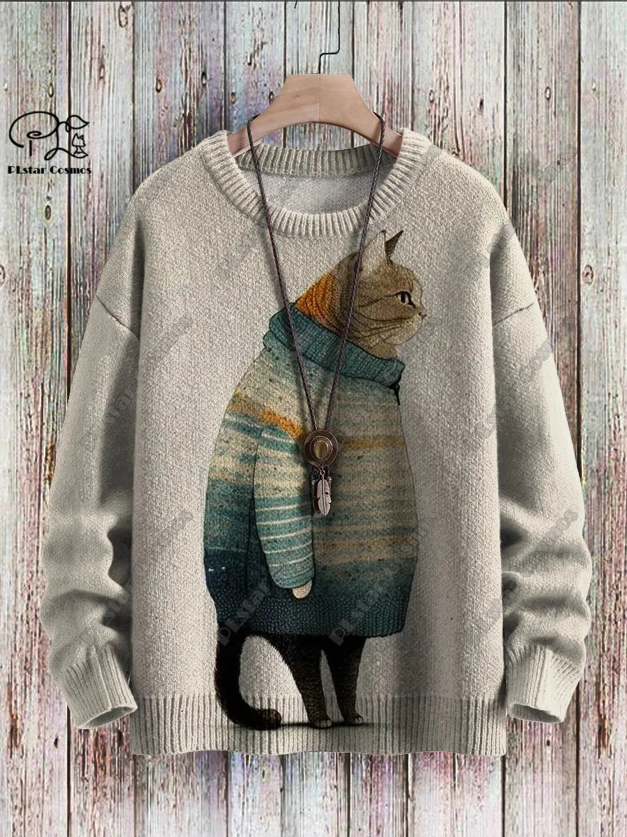 かわいい猫 ネコグッズ 猫 t シャツ 猫雑貨 猫セーター セーターを着た猫たち