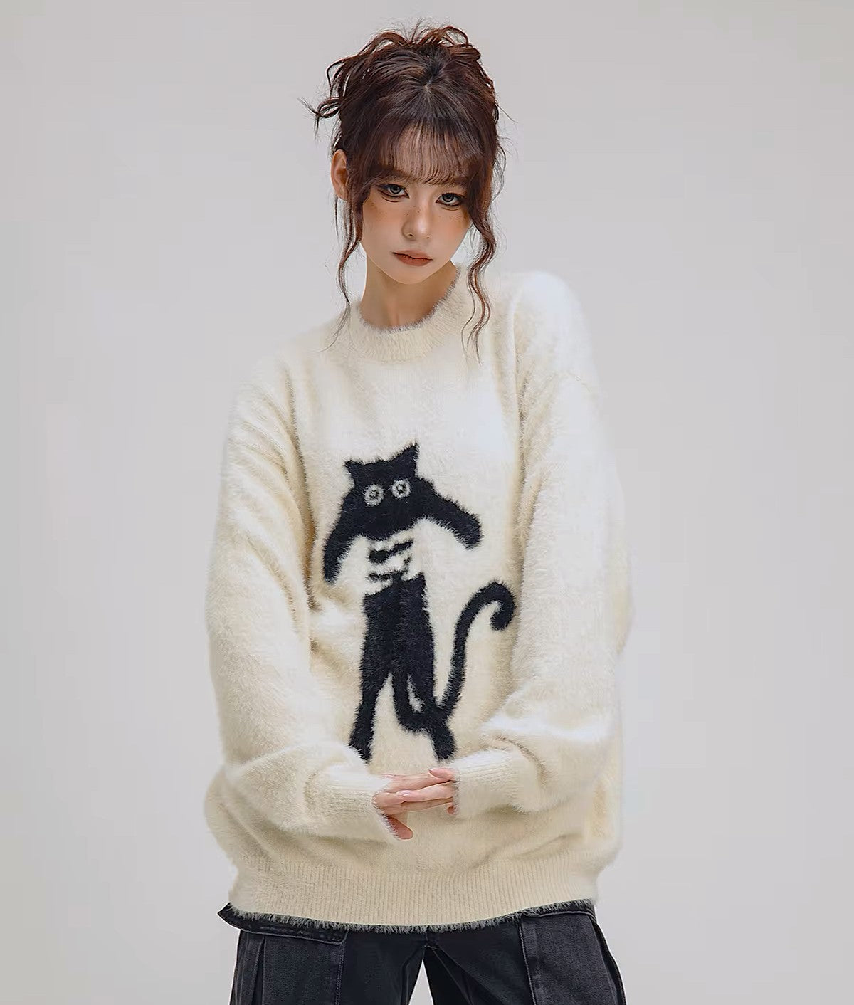 かわいい猫 ネコグッズ 猫Tシャツ 猫雑貨 猫パーカー 専門店 抱っこ黒猫