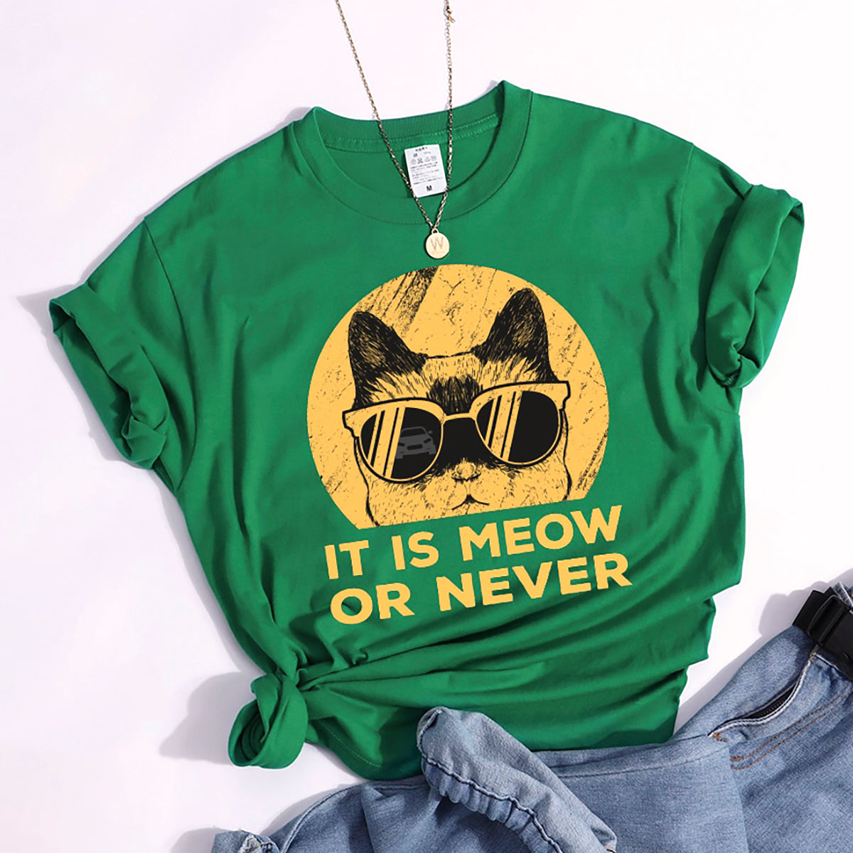 Tシャツ【ラッパー猫だミャオゥ】猫Tシャツ 猫グッズ 猫雑貨 おしゃれ猫