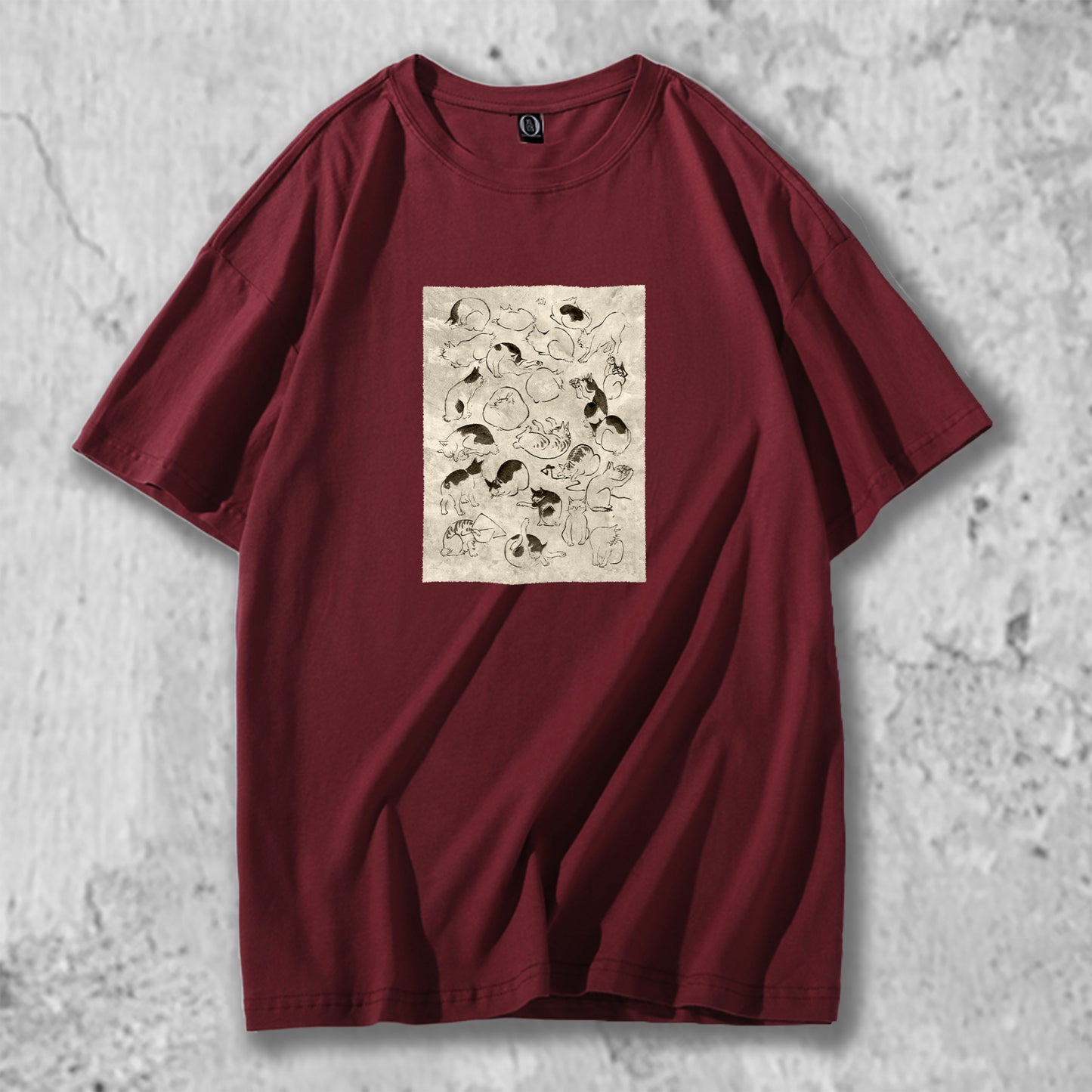 オリジナルTシャツ 【 浮世画譜 猫之図 - 歌川広重 】猫Tシャツ 猫グッズ 猫雑貨 猫プレゼント