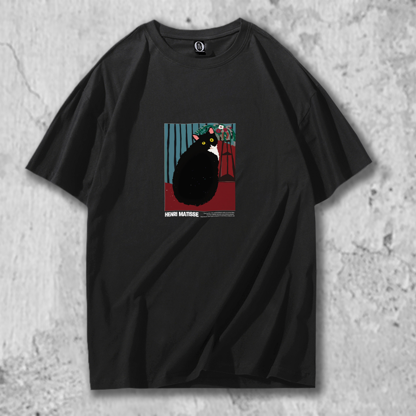 オリジナルTシャツ 【 振り向く黒猫 】猫Tシャツ 猫グッズ 猫雑貨 猫プレゼント