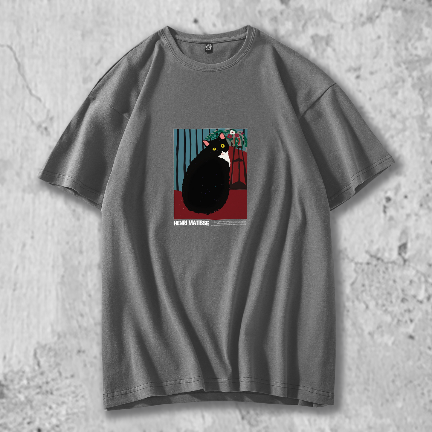 オリジナルTシャツ 【 振り向く黒猫 】猫Tシャツ 猫グッズ 猫雑貨 猫プレゼント