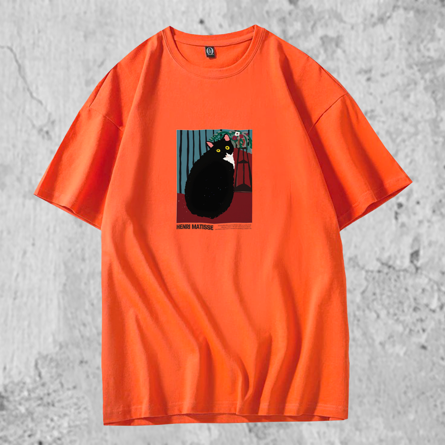 オリジナルTシャツ 【 振り向く黒猫 】猫Tシャツ 猫グッズ 猫雑貨 猫プレゼント