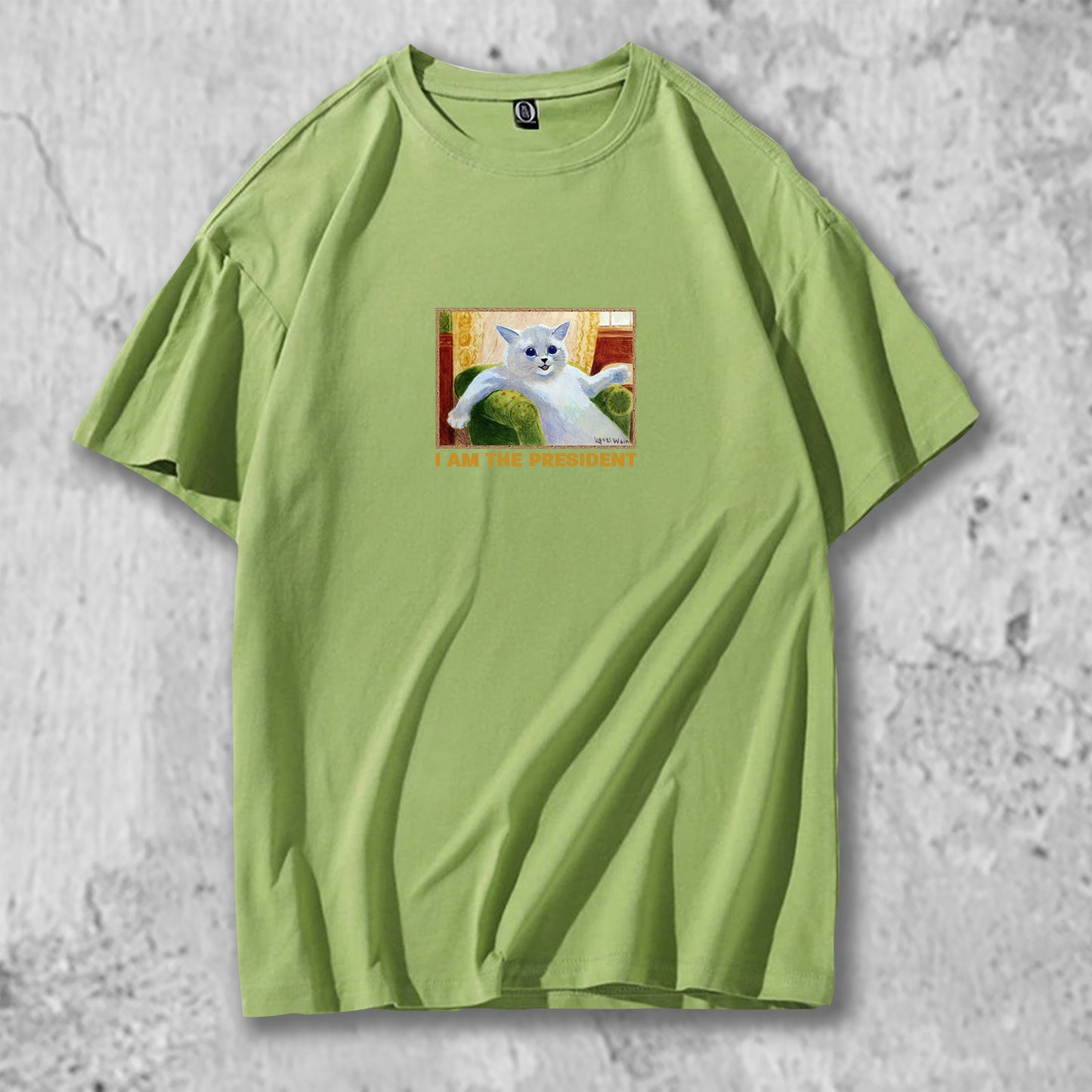 オリジナルTシャツ【 私は大統領だニャン 】猫Tシャツ 猫グッズ 猫雑貨 猫プレゼント