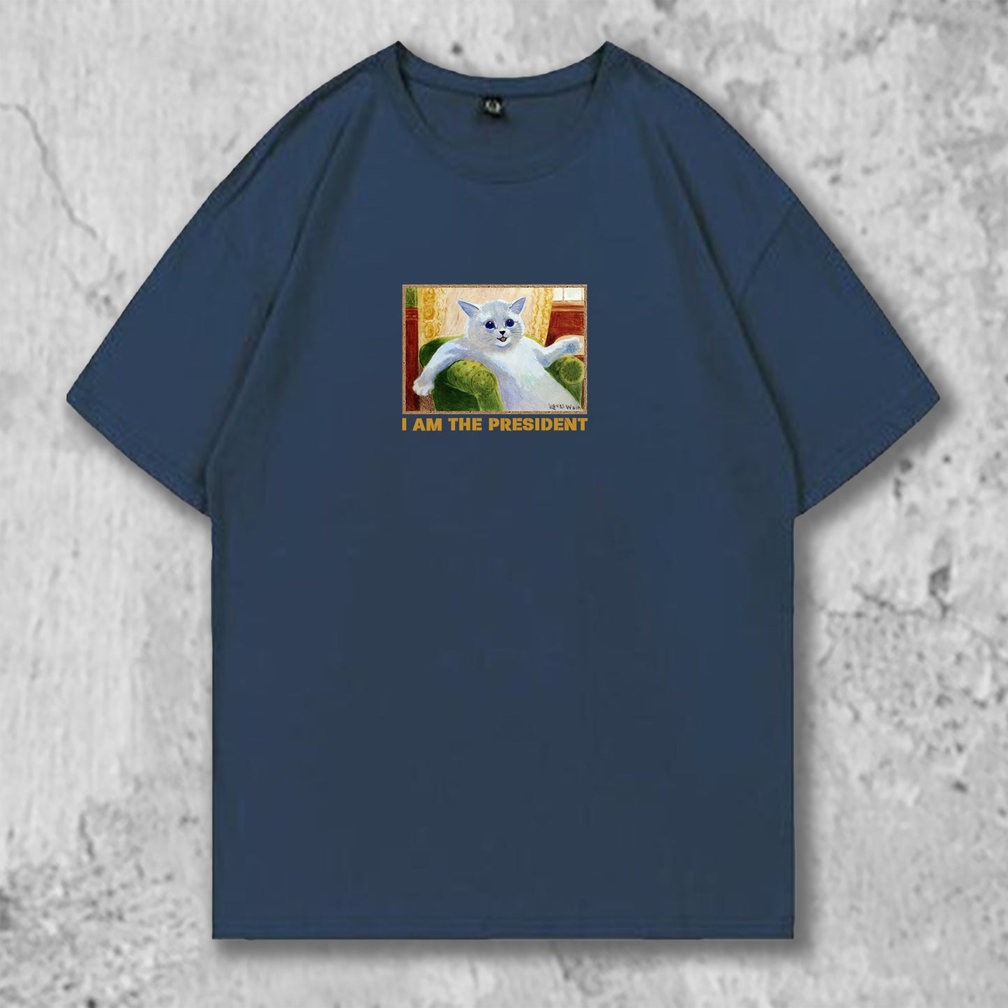 オリジナルTシャツ【 私は大統領だニャン 】猫Tシャツ 猫グッズ 猫雑貨 猫プレゼント
