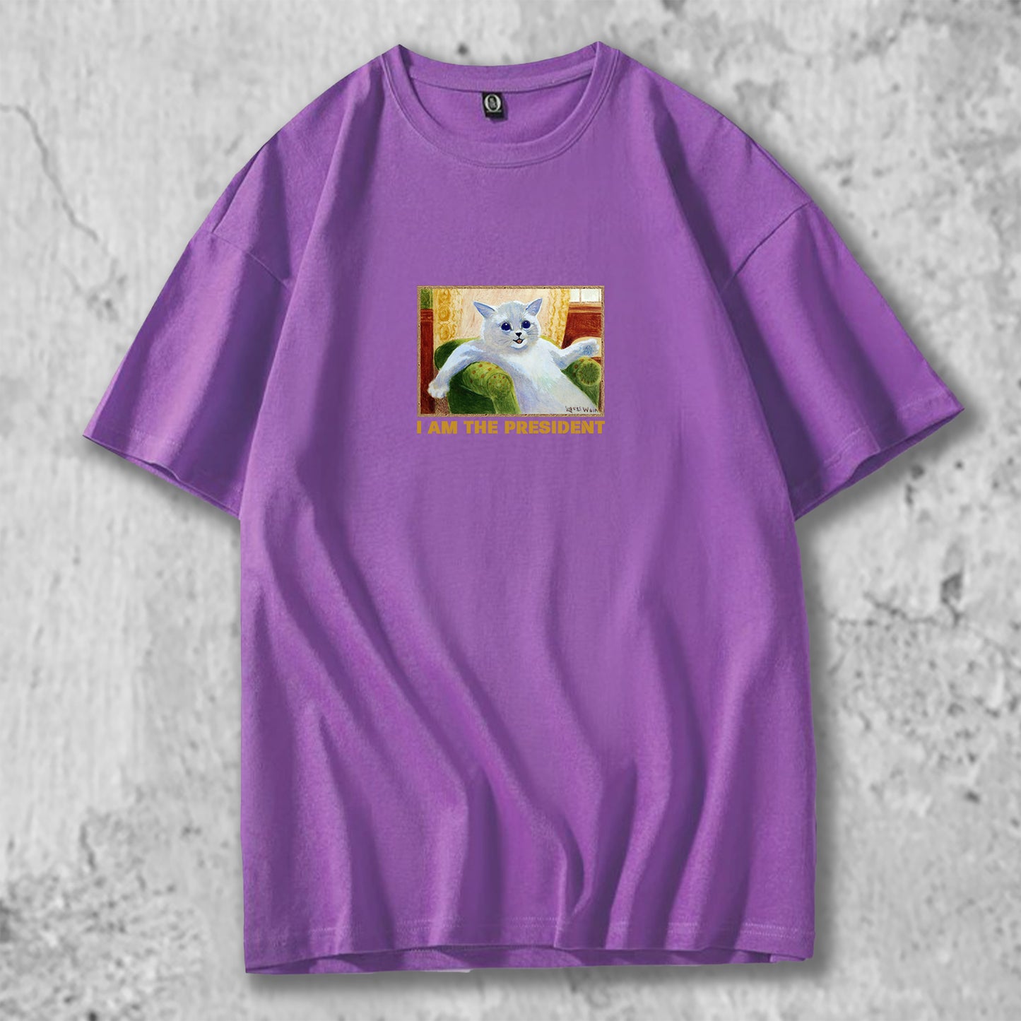 オリジナルTシャツ【 私は大統領だニャン 】猫Tシャツ 猫グッズ 猫雑貨 猫プレゼント