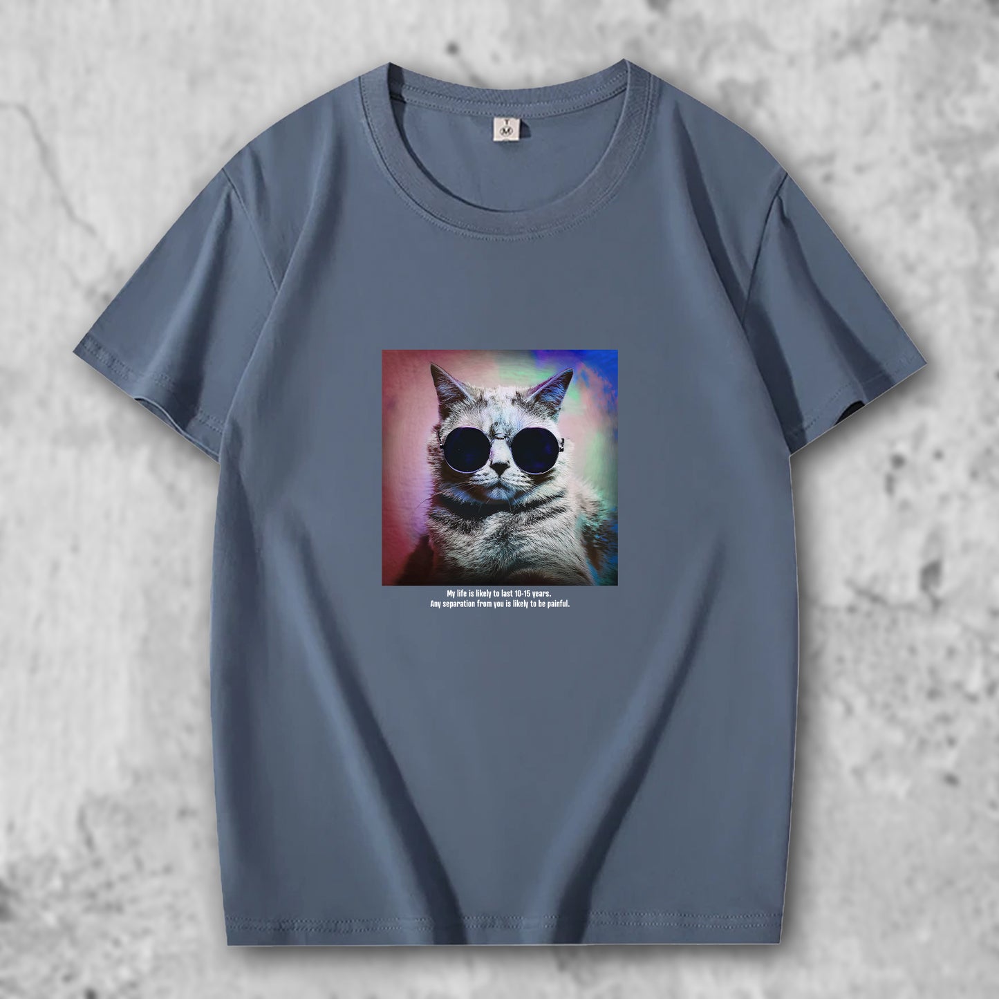 かわいい猫 ネコグッズ 猫Tシャツ 猫雑貨 猫パーカー 専門店 オリジナルTシャツ サイケなサングラス猫