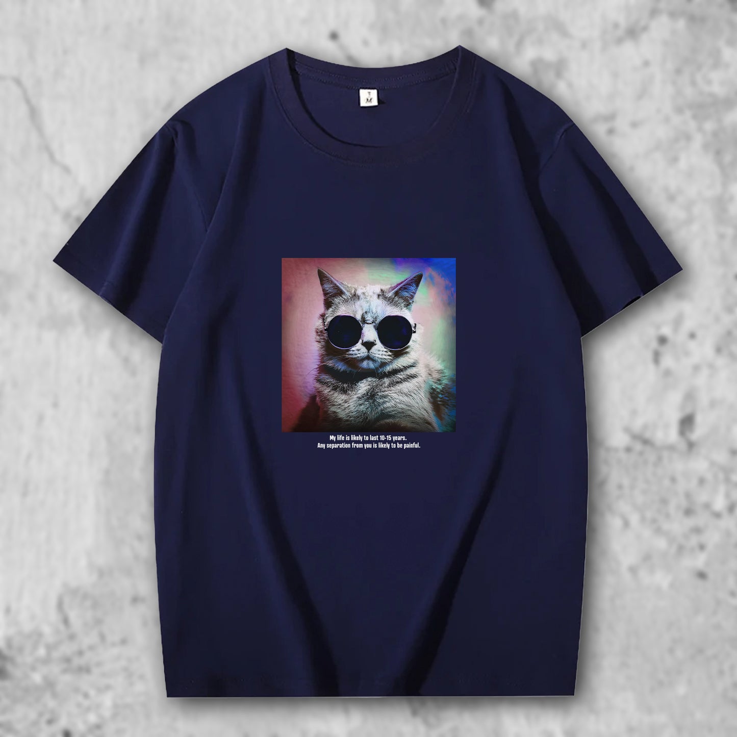 かわいい猫 ネコグッズ 猫Tシャツ 猫雑貨 猫パーカー 専門店 オリジナルTシャツ サイケなサングラス猫