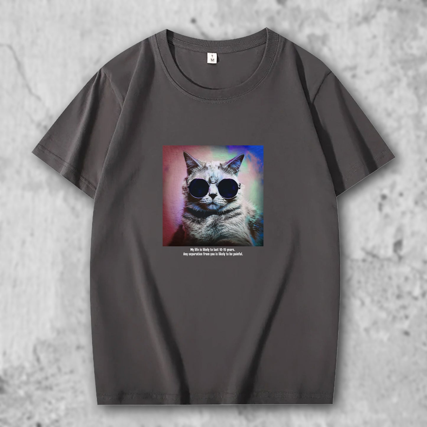 かわいい猫 ネコグッズ 猫Tシャツ 猫雑貨 猫パーカー 専門店 オリジナルTシャツ サイケなサングラス猫
