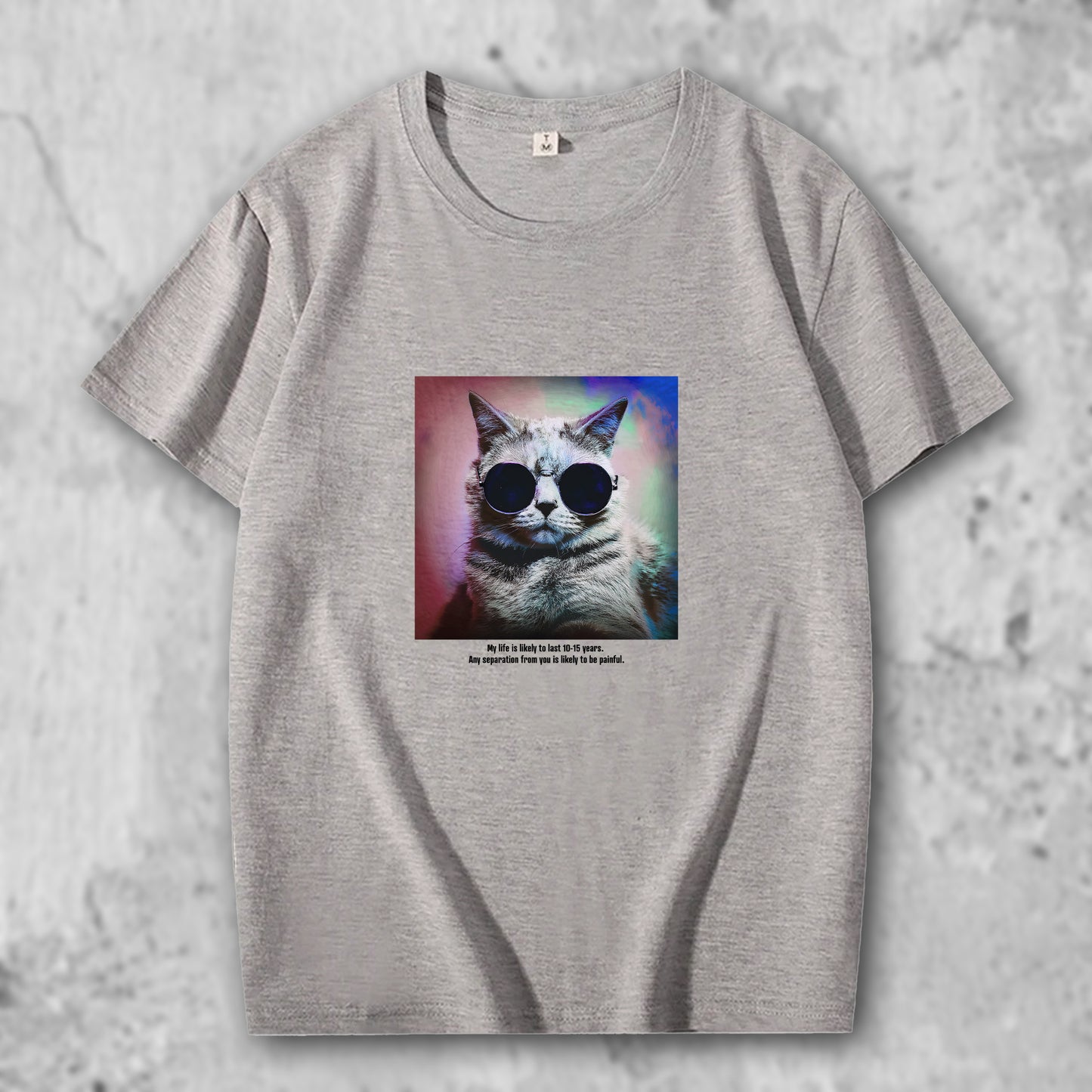 かわいい猫 ネコグッズ 猫Tシャツ 猫雑貨 猫パーカー 専門店 オリジナルTシャツ サイケなサングラス猫