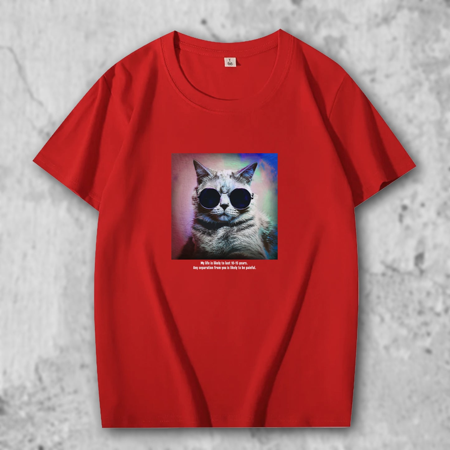 かわいい猫 ネコグッズ 猫Tシャツ 猫雑貨 猫パーカー 専門店 オリジナルTシャツ サイケなサングラス猫
