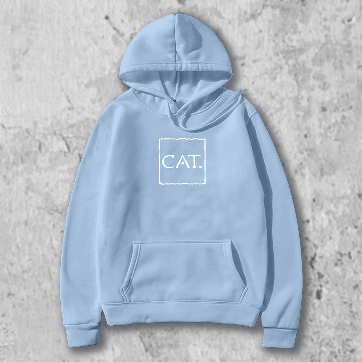 CATロゴマークのパーカーのライトブルー