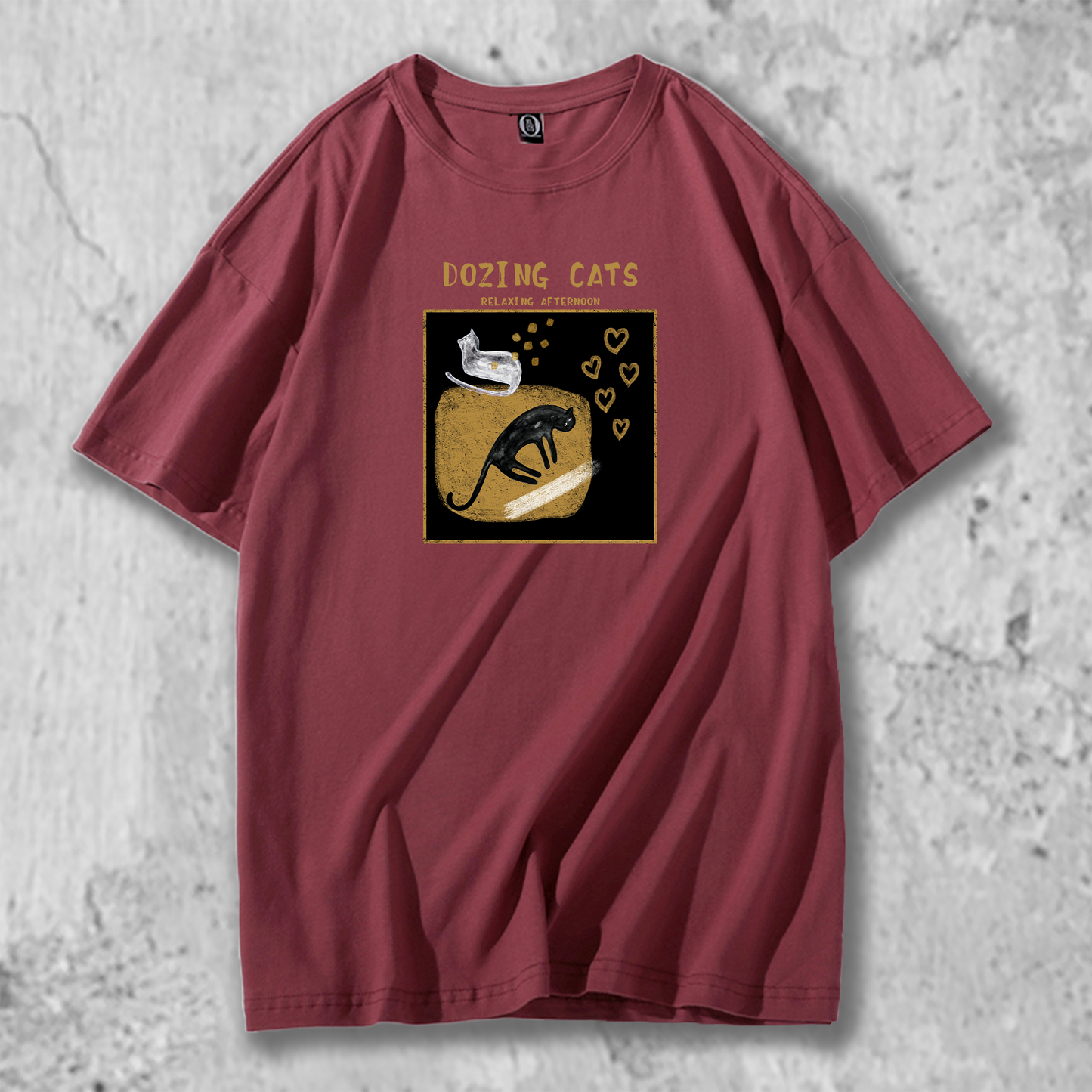オリジナルTシャツ【まどろむ猫たち】猫Tシャツ 猫グッズ 猫雑貨 猫プレゼント