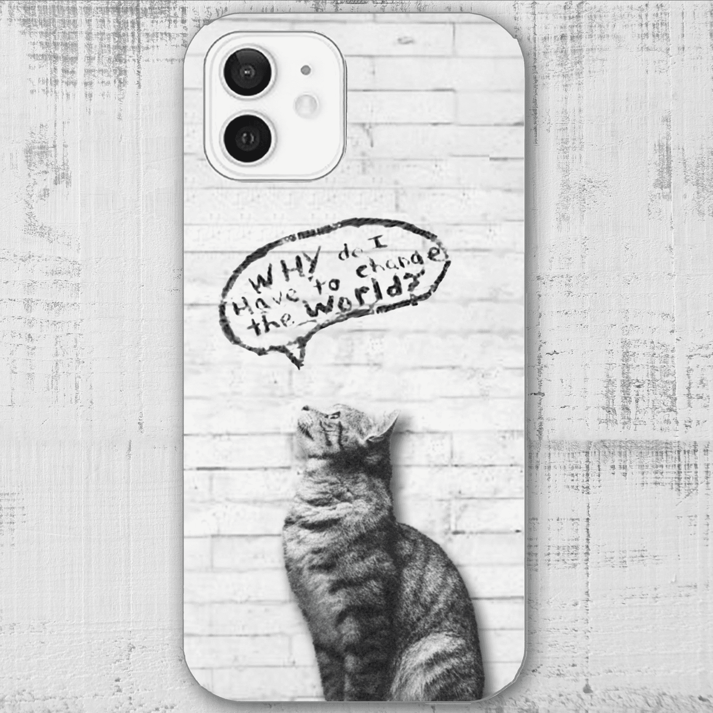 iphoneケース かわいい猫 ネコグッズ 専門店 猫雑貨 見上げる猫