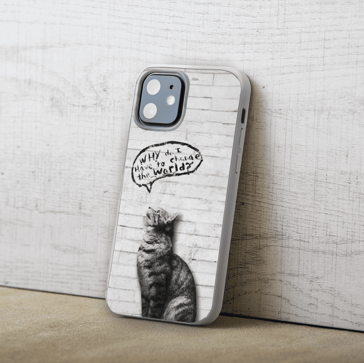 iphoneケース かわいい猫 ネコグッズ 専門店 猫雑貨 見上げる猫