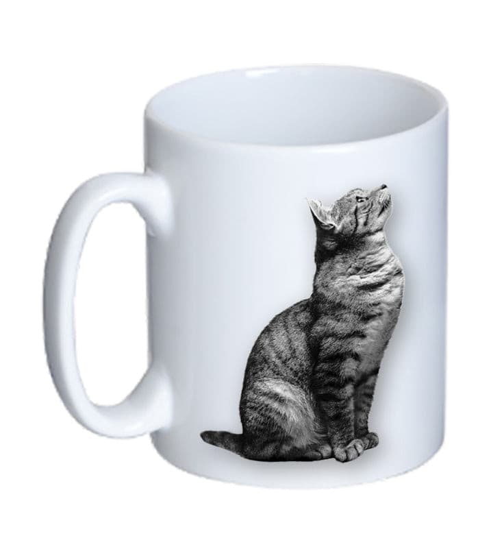 猫がプリントされたマグカップ