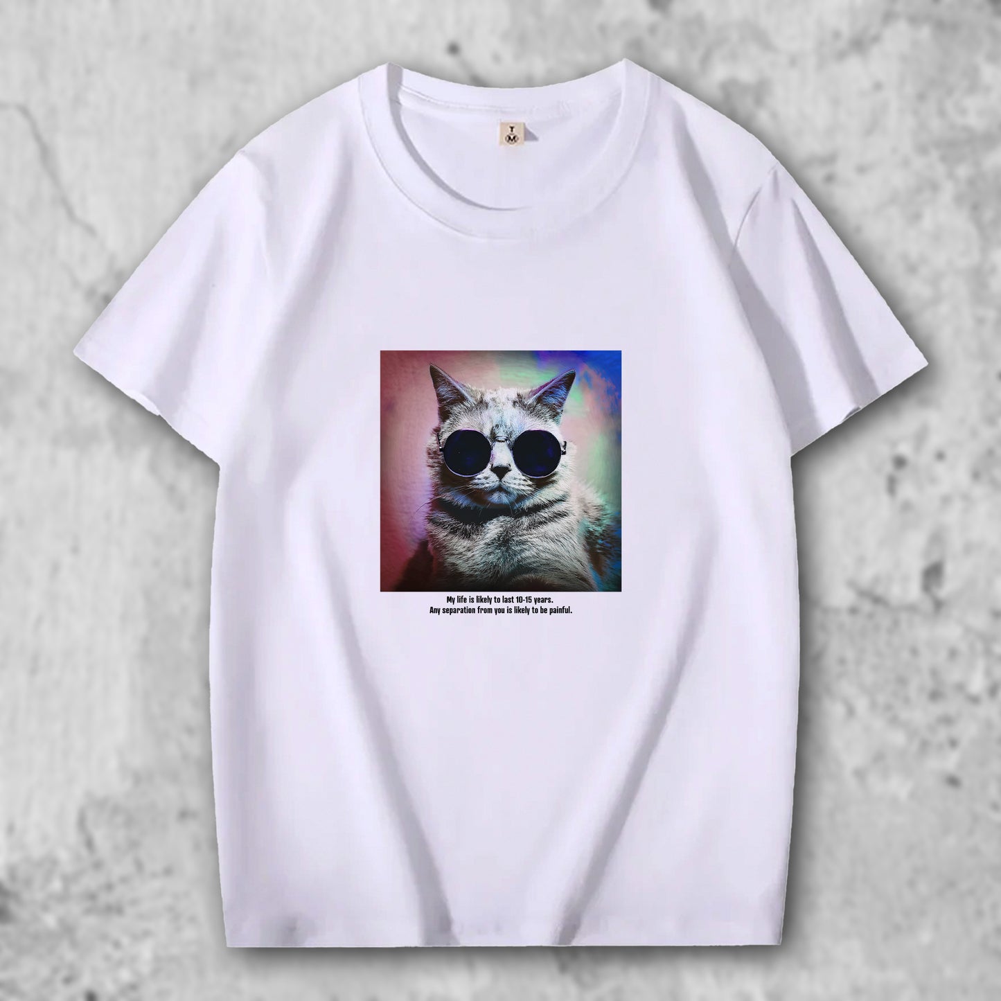 かわいい猫 ネコグッズ 猫Tシャツ 猫雑貨 猫パーカー 専門店 オリジナルＴシャツ サイケなサングラス猫