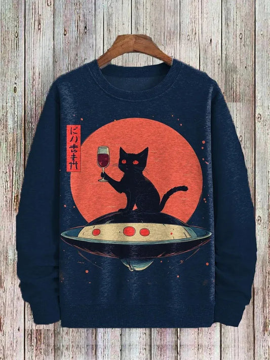 かわいい猫 ネコグッズ 猫Tシャツ 猫雑貨 猫パーカー 猫スエットシャツ ルネッサ～ンス