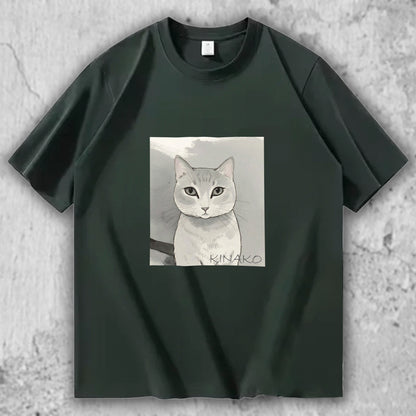 猫 イラスト Tシャツ｜KINAKO – nekome オリジナル