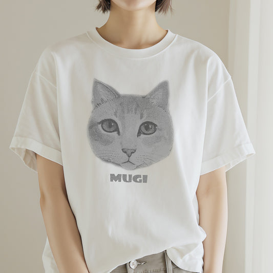 猫 フェイスTシャツ｜MUGI – nekome オリジナル