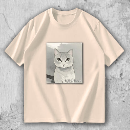 猫 イラスト Tシャツ｜KINAKO – nekome オリジナル
