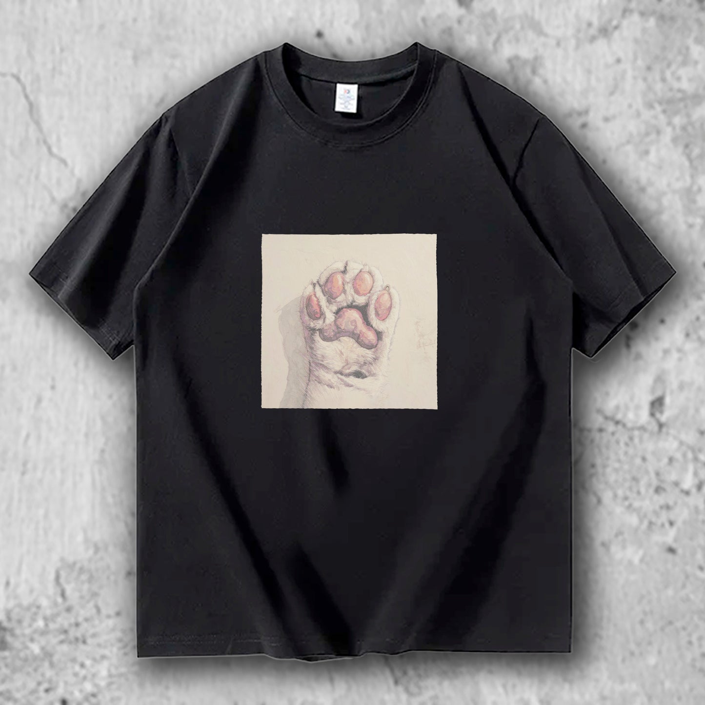 猫 肉球 アートTシャツ｜そっと触れた記憶 – nekome オリジナル