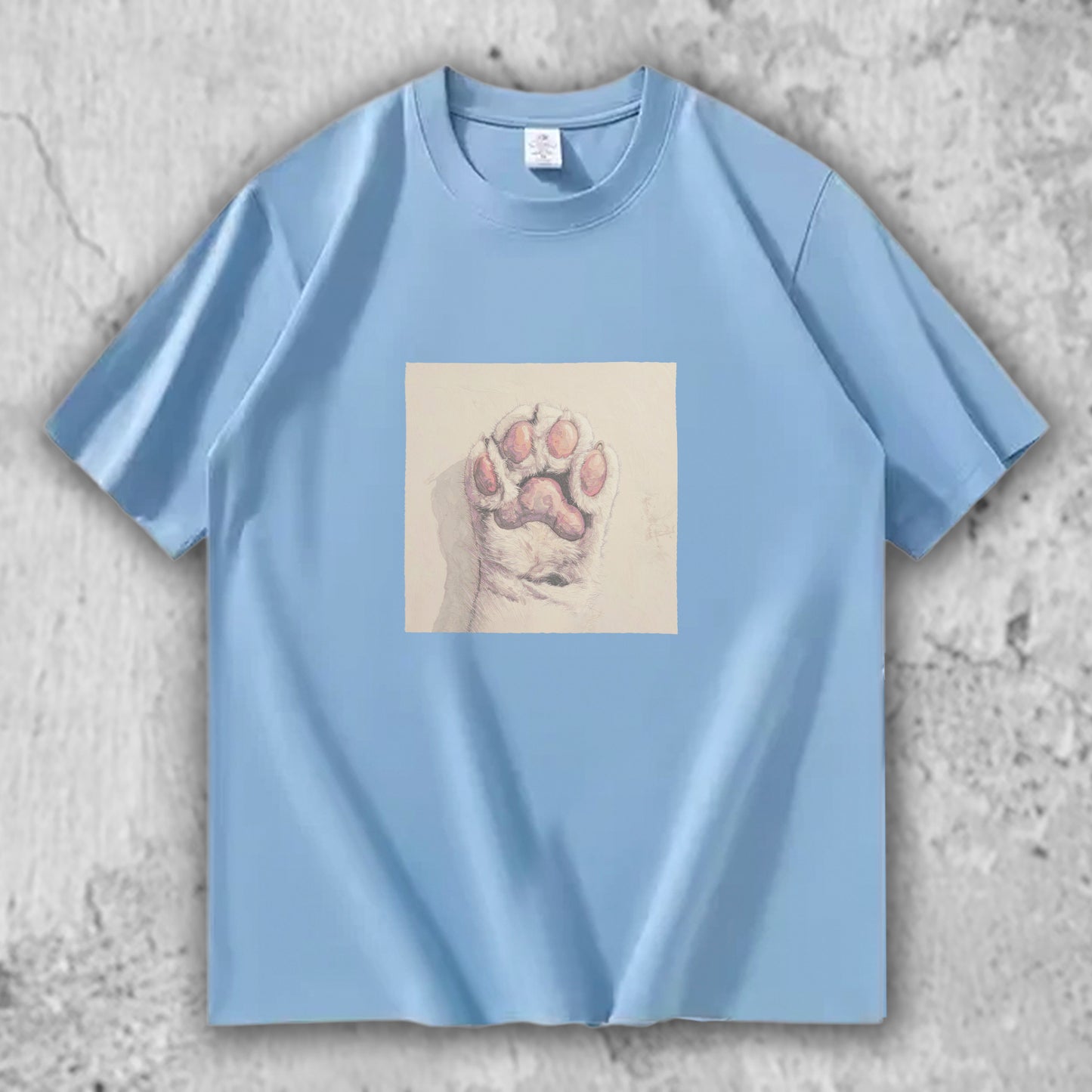 猫 肉球 アートTシャツ｜そっと触れた記憶 – nekome オリジナル