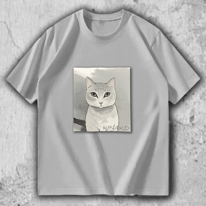 猫 イラスト Tシャツ｜KINAKO – nekome オリジナル