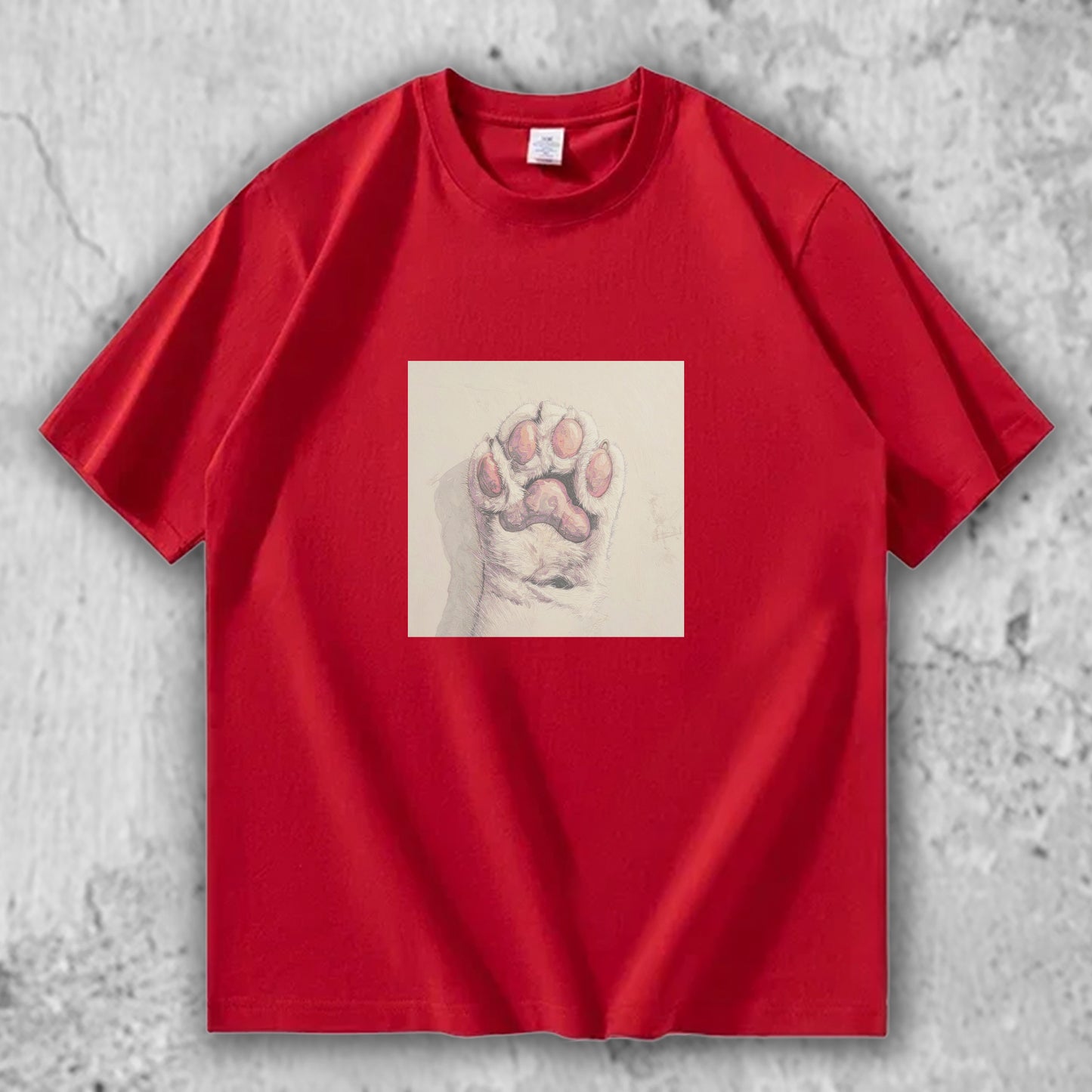 猫 肉球 アートTシャツ｜そっと触れた記憶 – nekome オリジナル