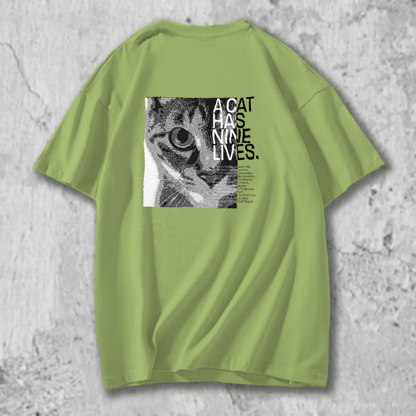 ナインライブスのＴシャツのフレッシュグリーン
