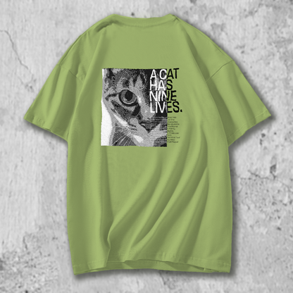 ナインライブスのＴシャツのフレッシュグリーン